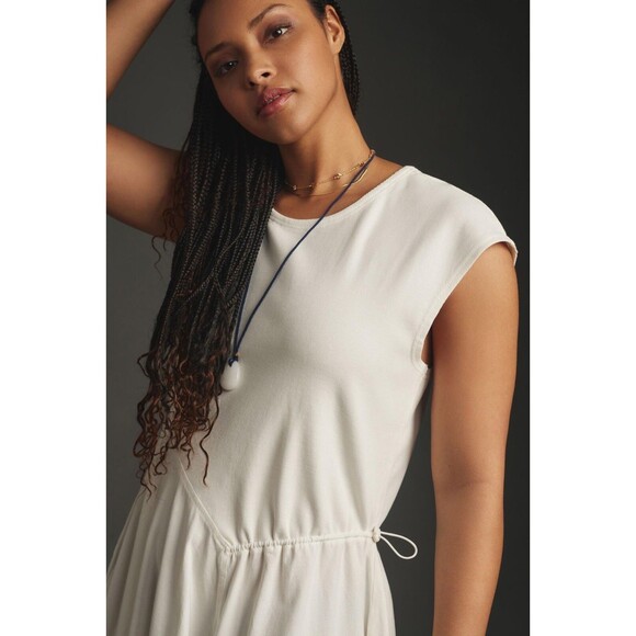 Daily Practice by Anthropologie Short-Sleeve Asymmetrical Midi Dress S 278825 - Picture 2 of 13